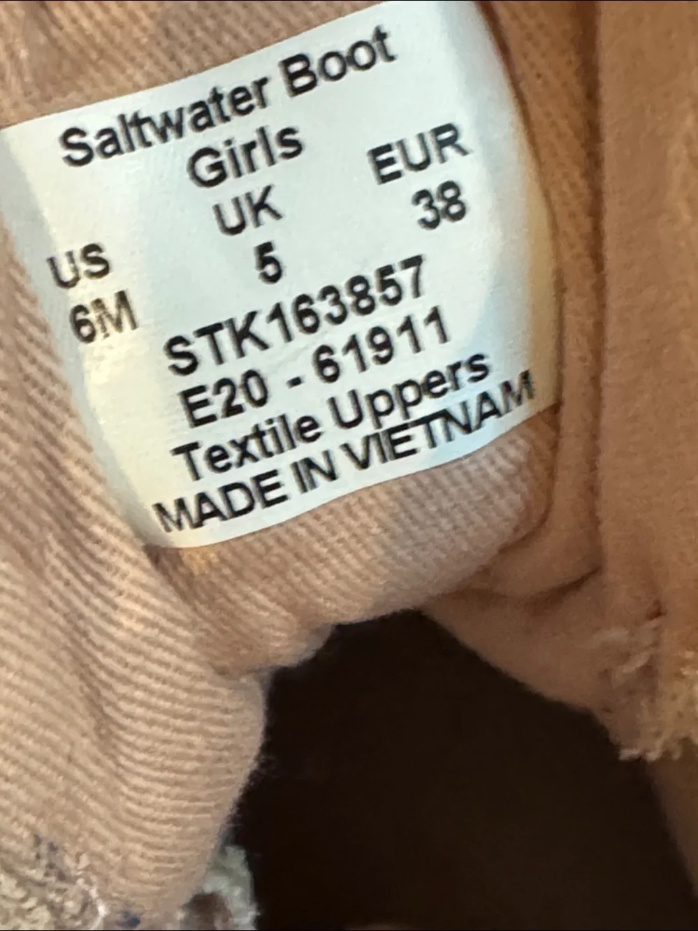 SPERRY SALTWATER BOOTS BLUSH PINK